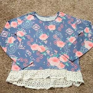 Girls floral top